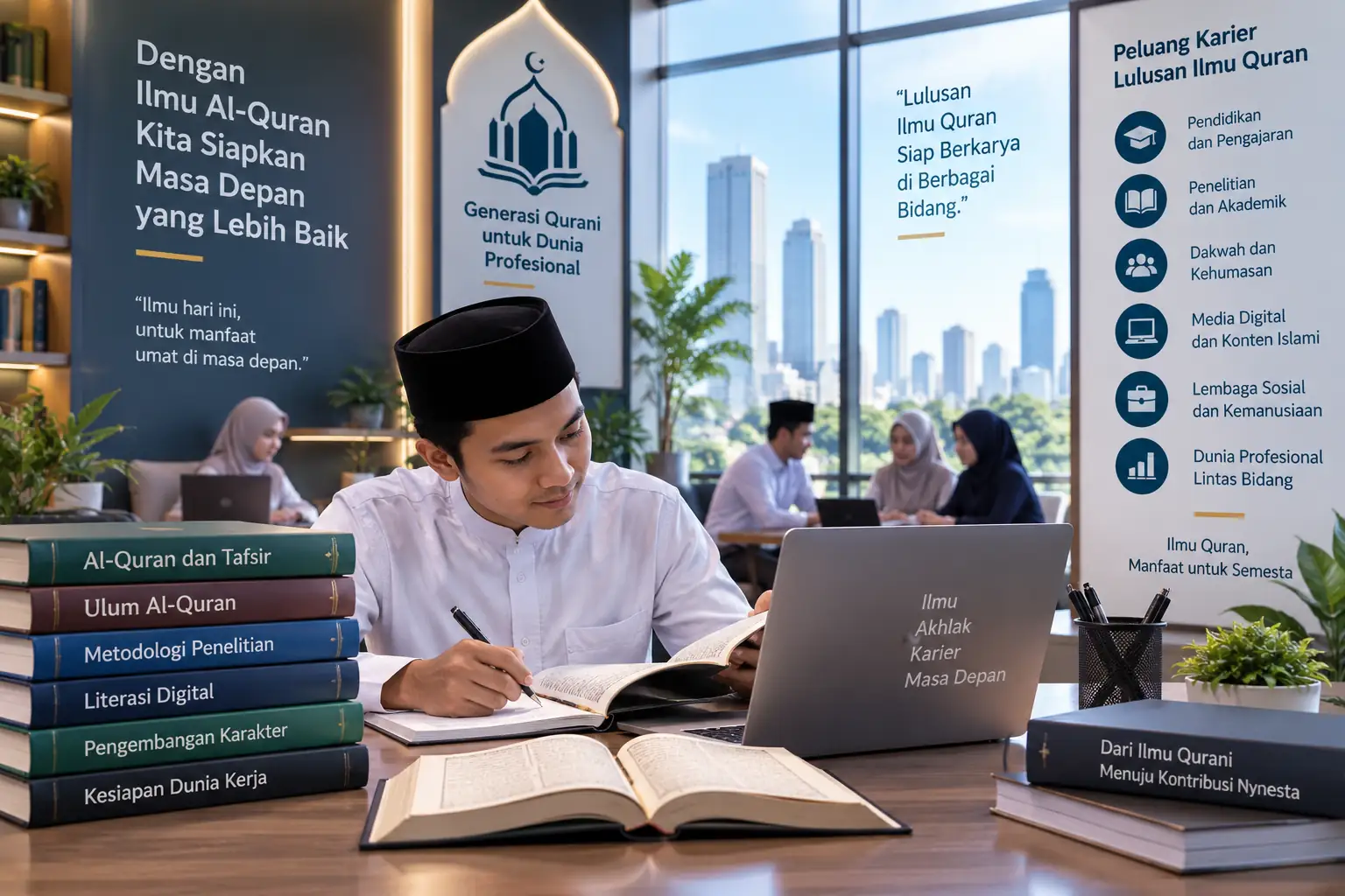 mahasiswa ilmu Al-Quran mempersiapkan kemampuan akademik dan profesional untuk berbagai peluang karier
