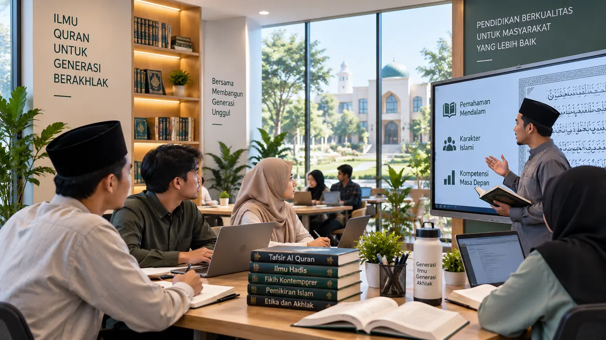 mahasiswa mempelajari ilmu al quran di lingkungan perguruan tinggi modern