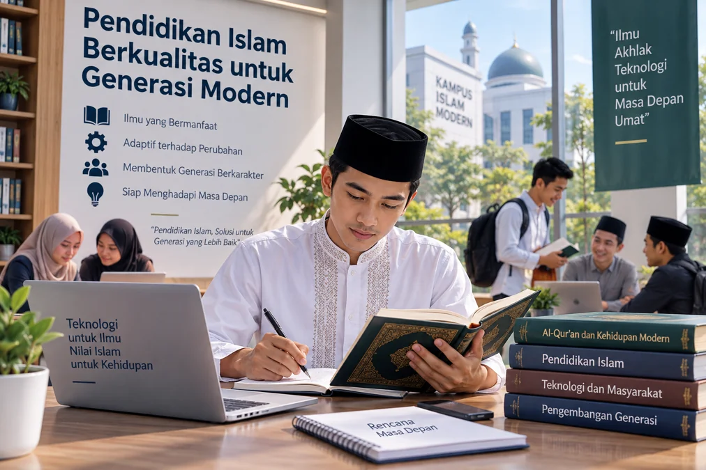 mahasiswa belajar memadukan ilmu Islam dan teknologi untuk menghadapi perkembangan zaman