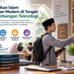mahasiswa menggunakan teknologi digital dalam pembelajaran Islam modern